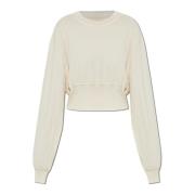 Rick Owens Cotton Crop Top Beige, Dam