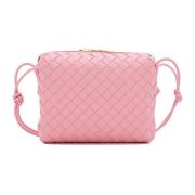 Bottega Veneta Loop Kameraväska Intrecciato Väv Italien Pink, Dam