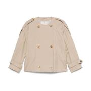 Max Mara Beige Kappor The Cube Stilfull Beige, Dam