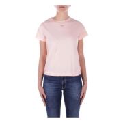 PINKO Logo Front T-shirt och Polo Pink, Dam