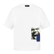 Dsquared2 T-shirt med tryck White, Herr