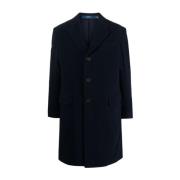 Ralph Lauren Single-Breasted Coat Blue, Herr