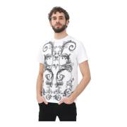 Versace Jeans Couture Barocco Outline Vit T-shirt White, Herr