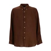 Ralph Lauren Button-Down Kragskjorta Brown, Herr