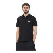 Versace Jeans Couture Svart Polo med Institutionellt Logotyp Black, He...