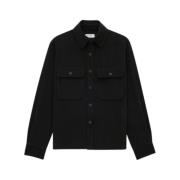 Saint Laurent Overshirt i H24-stil Black, Herr