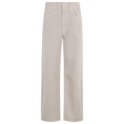 Agolde Curve Denim Jeans Beige, Dam