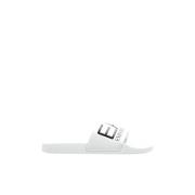 Emporio Armani EA7 Gummisandaler med logotyp White, Herr