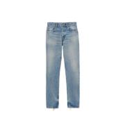 Saint Laurent Straight-Leg Blå Denim Jeans Blue, Herr