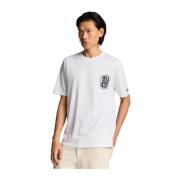 Lyle & Scott SS T-shirts Broderad Emblem Grafisk T-shirt White, Herr