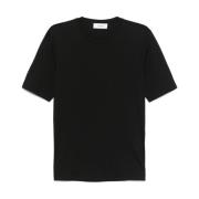 Lardini Svart Mode T-shirt med Sidoslits Black, Herr