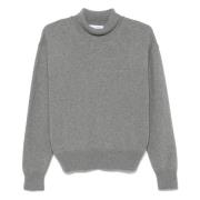 Samsøe Samsøe Grå Melange Turtleneck Tröja Gray, Dam