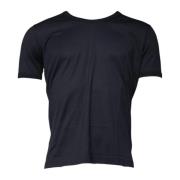 Dolce & Gabbana Svart Bomull Crew Neck T-shirt Black, Herr