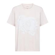 Part Two Mauve Chalk Rose Print T-shirt Pink, Dam