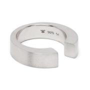 Tom Wood Minimalist Gate Ring Gray, Dam