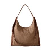 Borbonese Shoulder Bags Beige, Dam