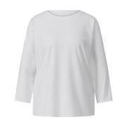 Raffaello Rossi Sportig 3/4 Ärm Jersey T-shirt White, Dam