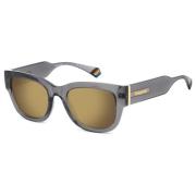 Polaroid Matte Grey Sunglasses with Grey Gold Gray, Dam