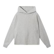 10Days Oversized Hoodie med Baseball Logo Broderi Gray, Dam