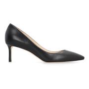 Jimmy Choo Spetsiga läderklackar med stilettoklack Black, Dam