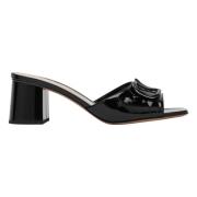 Valentino Garavani Signatur Logga Mitten Sandal Black, Dam