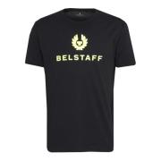 Belstaff Phoenix Emblem Print Bomulls-T-shirt Black, Herr