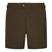 Tom Ford Grön Badkläder Ss25 Snygga Shorts Green, Herr