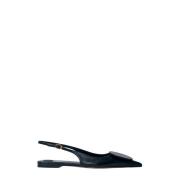 Jacquemus Duelo Läder Slingback Pumps Black, Dam