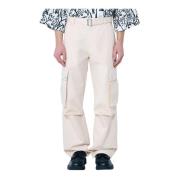 Jacquemus Cargo Pants i bomull-linneblandning Beige, Herr