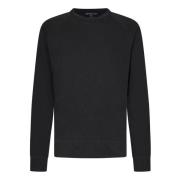 James Perse Vintage Kolgrå Sweatshirt Carbone Ss25 Black, Herr