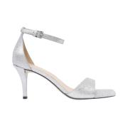 Michael Kors Glitter Pointed High Heel Sandals Gray, Dam