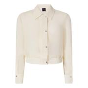 PINKO Ivory Bomber Skjorta Damkläder Beige, Dam