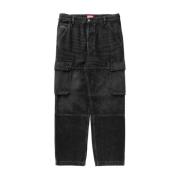 Diesel Cargo Utility Jeans Black, Herr