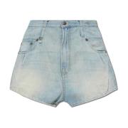 R13 Vintage-inspirerade denimshorts Blue, Dam