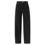 PINKO Svarta ballong-fit jeans för kvinnor Black, Dam