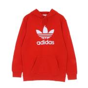 Adidas Klassisk Adicolor Trefoil Hoodie Red, Herr