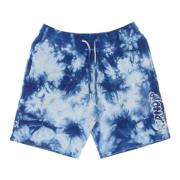 Ripndip Blå Acid Wash Sweat Shorts Lättvikts Träningsdräkt Blue, Herr