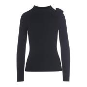 Bitte Kai Rand Round-neck Knitwear Black, Dam