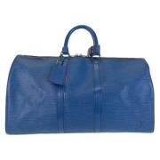 Louis Vuitton Vintage Pre-owned Laeder handvskor Blue, Dam