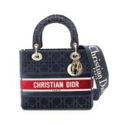 Dior Vintage Pre-owned Sammet dior-vskor Blue, Dam