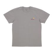 Carhartt Wip Amerikansk Script Tee - Streetwear Kollektion Gray, Herr