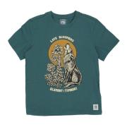 Element Jasper Herr Tee med Timber Print Green, Herr