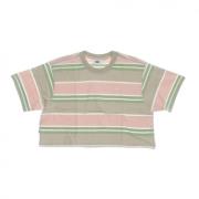 Obey kort t-shirt pembroke box tee Beige, Dam