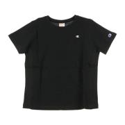 Champion Svart Crewneck Tee för Kvinnor Black, Dam