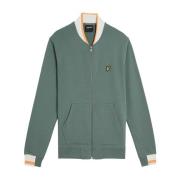 Lyle & Scott Mid Layers Half Tipped Jersey Bomber Green, Herr