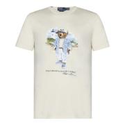 Polo Ralph Lauren Bear Painted Effect T-shirts och Polos White, Herr