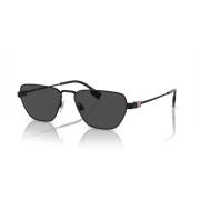 Burberry Matte Black/Grey Solglasögon BE 3146 Black, Herr