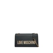 Moschino Svart Axelväska Elegant Sofistikerad Black, Dam