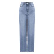 Kocca Stiliga Wide Jeans för Kvinnor Blue, Dam