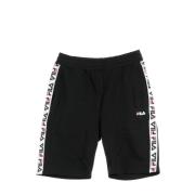 Fila Svarta Sweat Shorts för Män Black, Herr